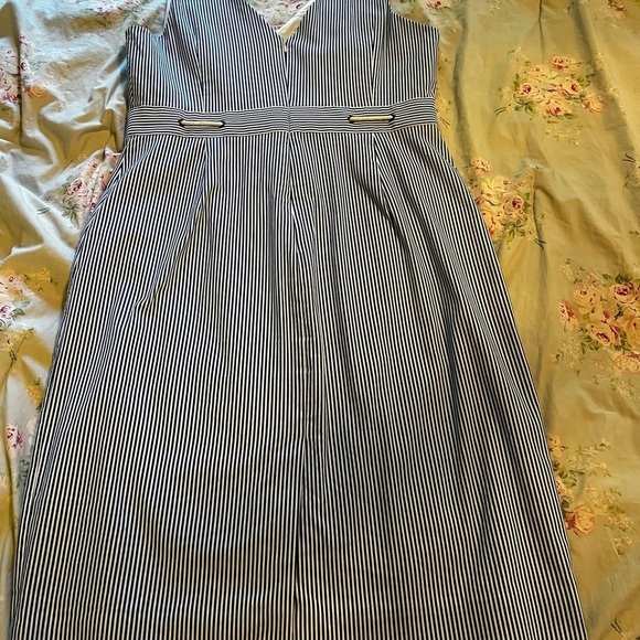 J. Crew blue and white nautical dress. Size 14. EUC! - Picture 3 of 6